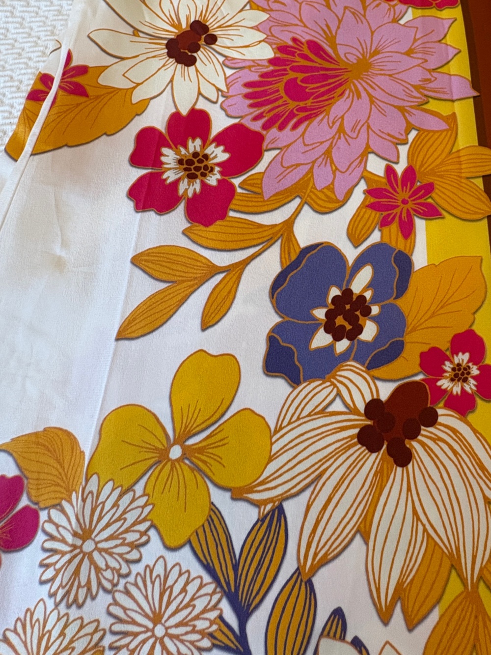 Johnny Was Silk Wide Leg Flower Power Pants Sz Medium - Picture 14 of 14